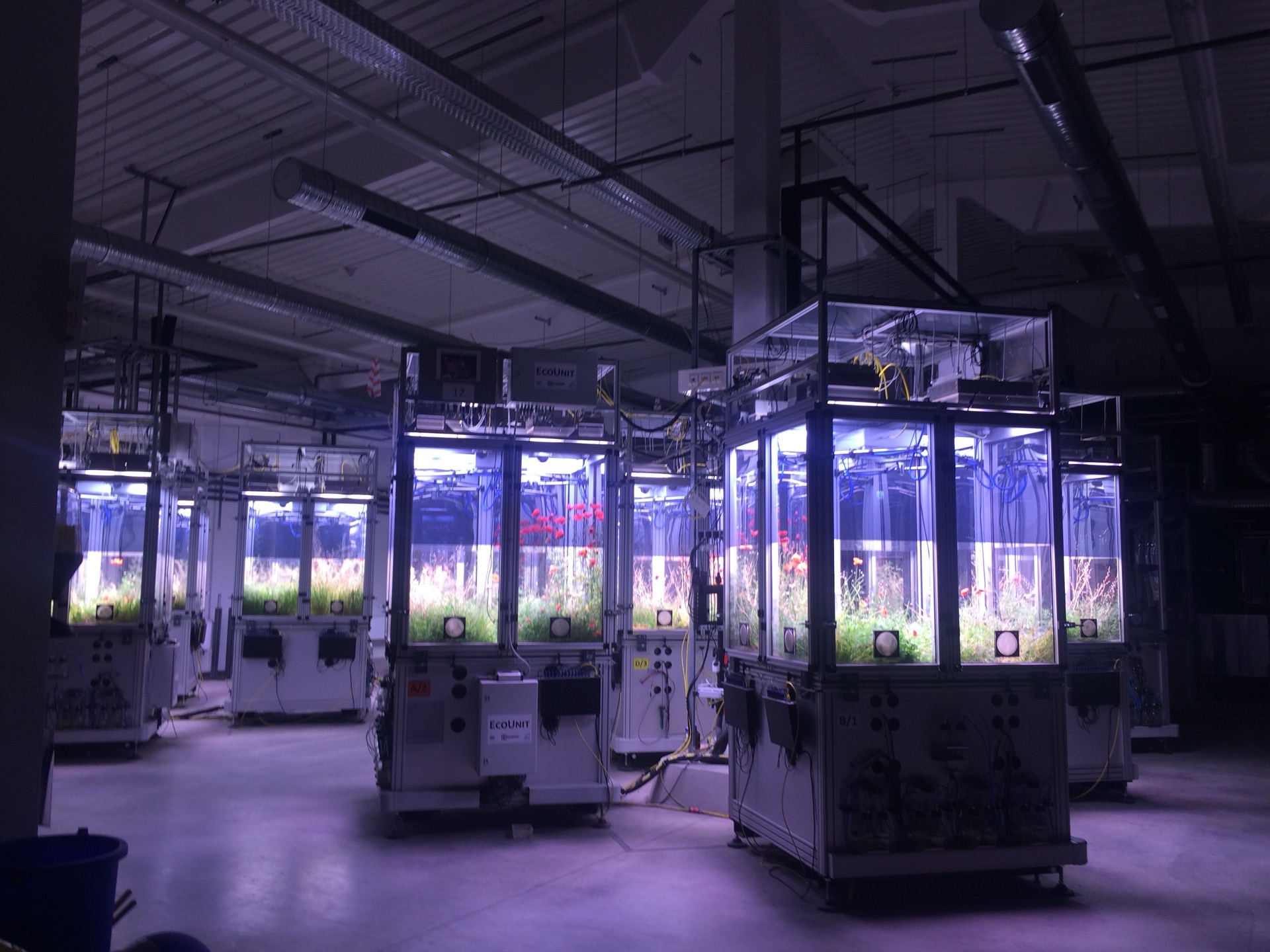 Chambres de culture EcoUnit en laboratoire de recherche